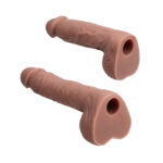 2 silicone realistic Vac-U-Lock dildos